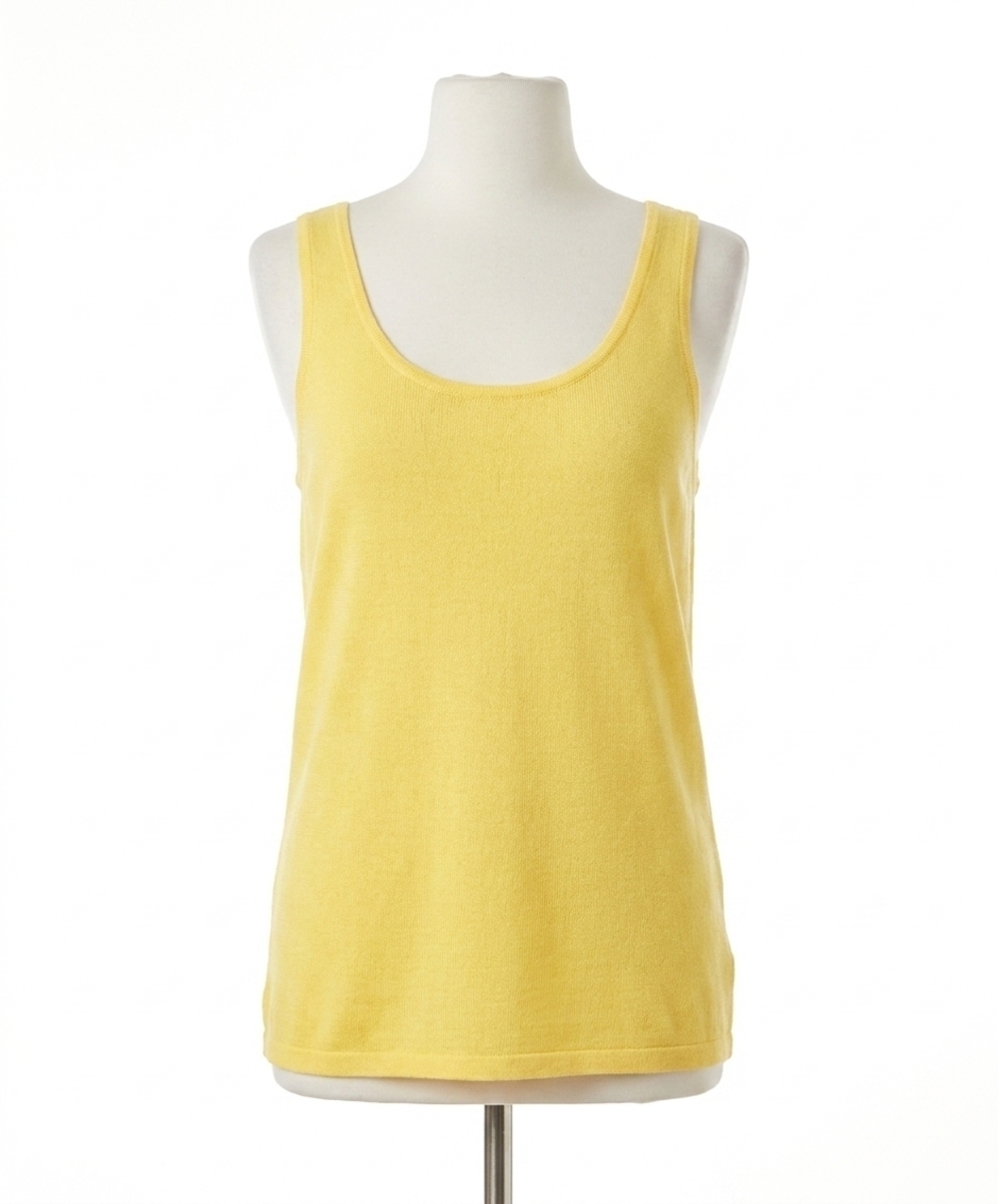 NEW ANGEL APPAREL knit tank top in yellow